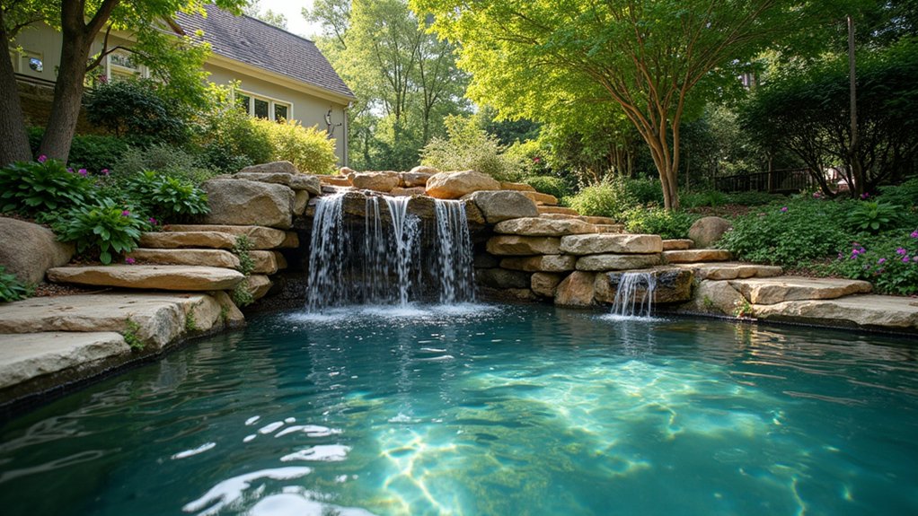 15 Captivating Pool Landscaping Waterfall Ideas That Add Movement And — free download