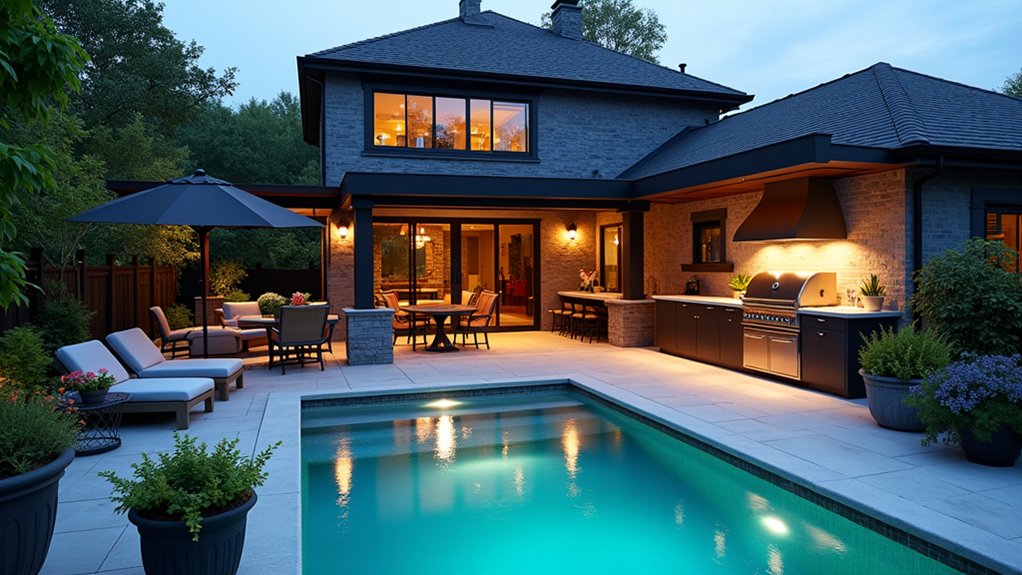 23 Bold Pool Deck With Outdoor Kitchen Ideas for the Ultimate Entertaining Space year round outdoor entertaining space