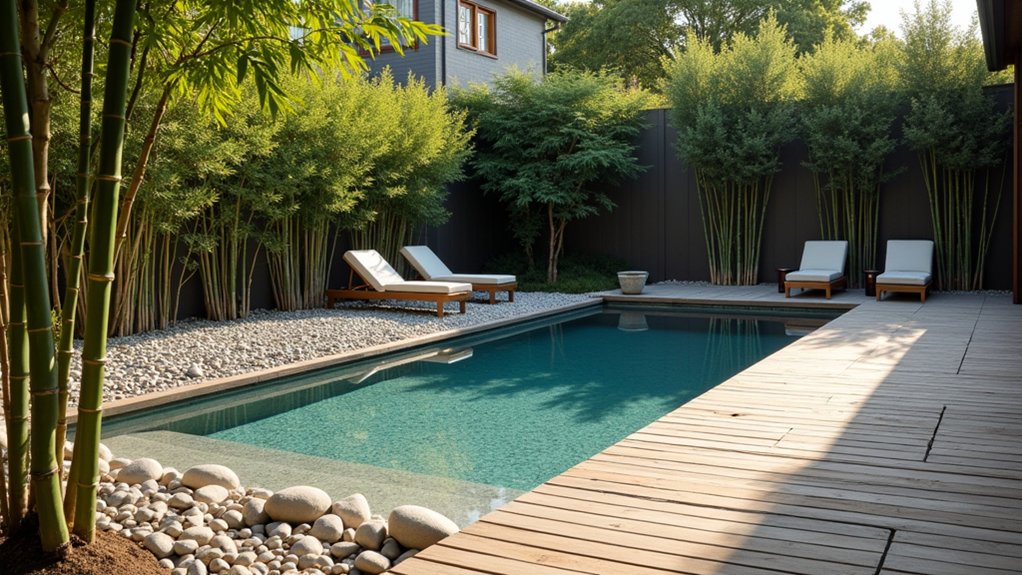 18 Budget-Savvy Stock Tank Pool Landscape Ideas That Pack a Punch zen garden tranquility elements