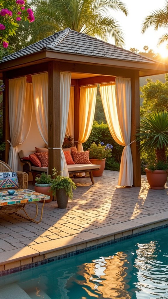 18 Chic Pool Cabana Ideas That Bring Resort Energy Home artistic outdoor cabana enhancements