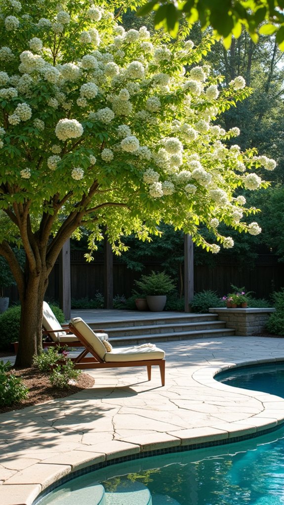 25 Shade Trees For Pool Area Ideas That Bring Cooling Greenery beautiful functional bird attracting trees