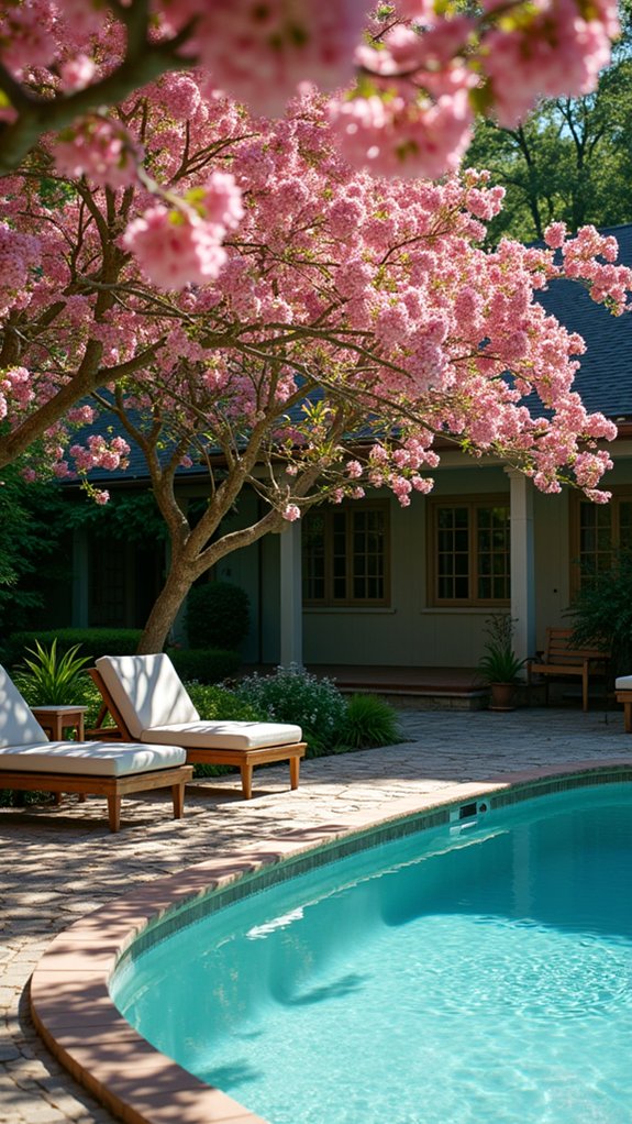 25 Shade Trees For Pool Area Ideas That Bring Cooling Greenery beautiful low maintenance shade tree