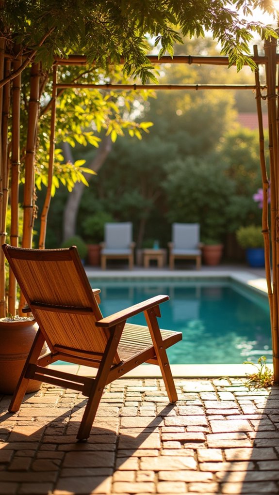 23 Budget Friendly Cheap Pool Shade Ideas That Still Work Well budget friendly bamboo fencing