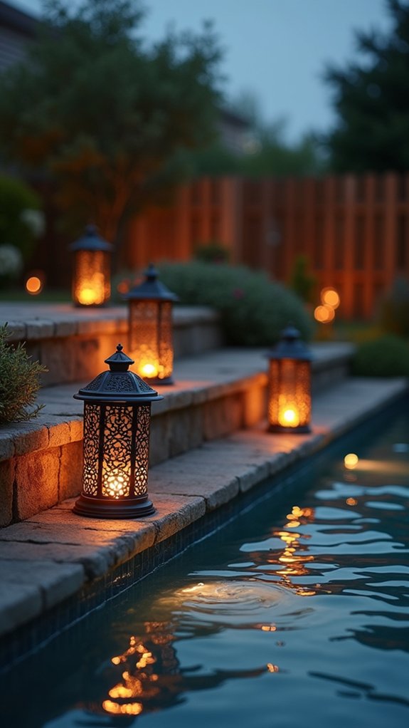 20 Subtle Pool Step Lighting Ideas That Keep Every Stair Visible charming ambiance with safety