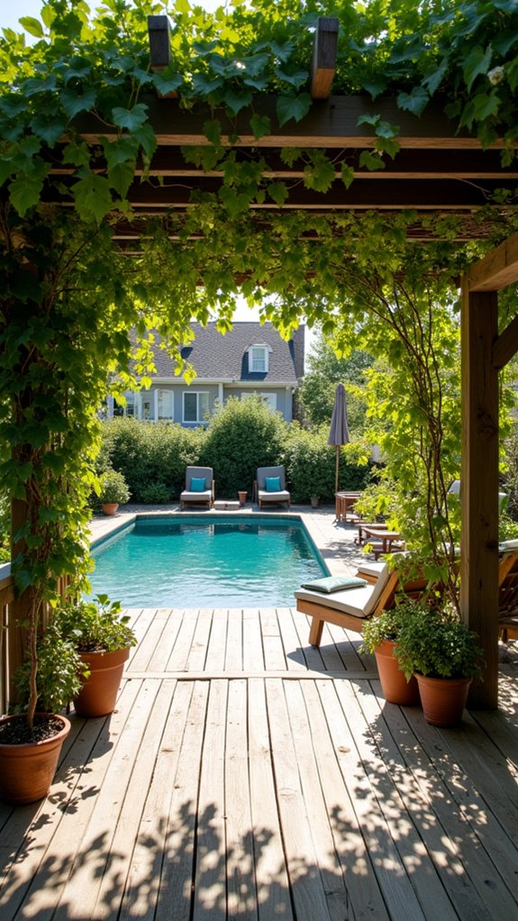 20 Practical Pool Shade Canopy Ideas For Hot Summer Days charming shaded outdoor retreat