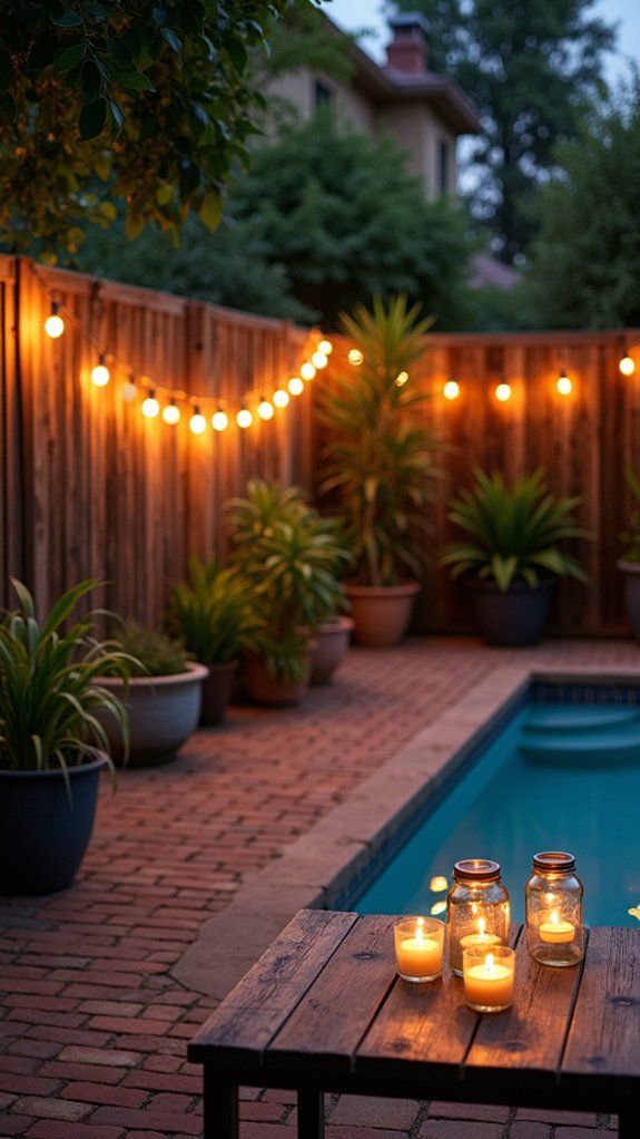 23 Warm Pool Wall Lighting Ideas That Wash Surfaces With Gentle Light charming vintage pool lighting
