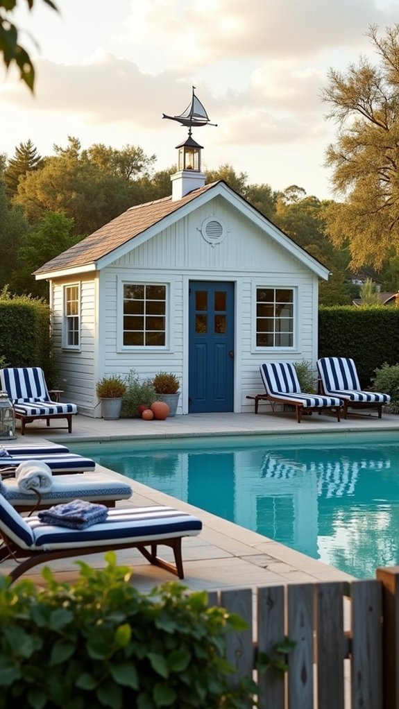 21 Inspiring Pool House Ideas That Transform Your Backyard coastal retreat backyard oasis