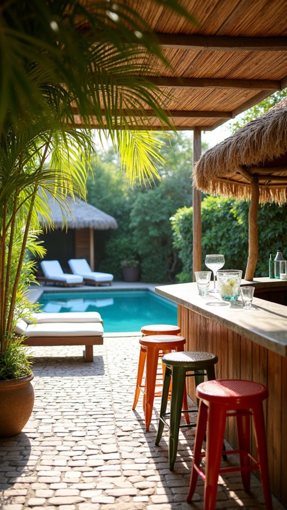 21 Fun Pool House With Bar Ideas That Elevate Summer Parties coastal retreat with greenery