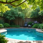 colorful poolside shade plants