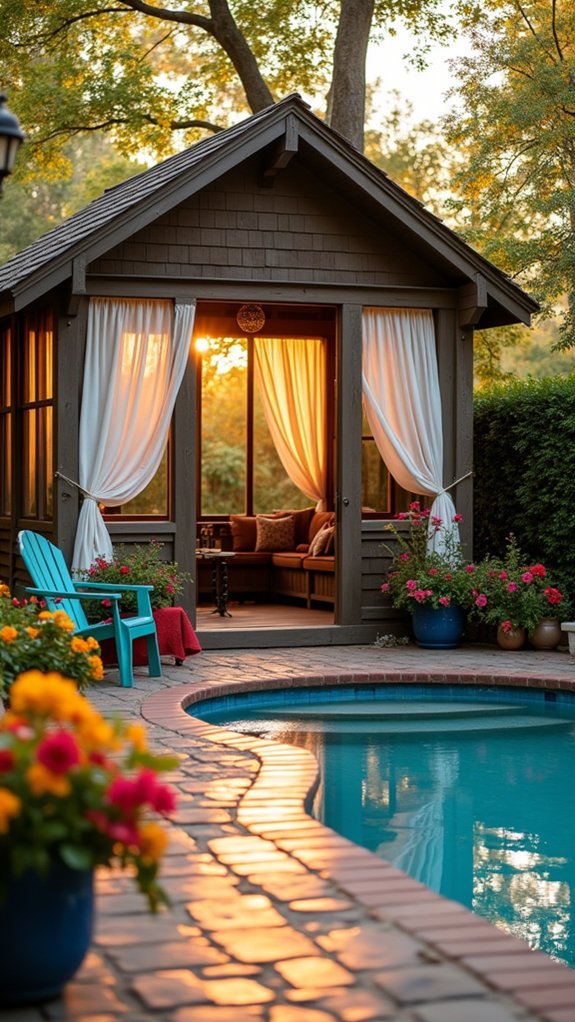 23 Elegant Pool House With Gazebo Ideas For Outdoor Gatherings comfortable outdoor gathering space