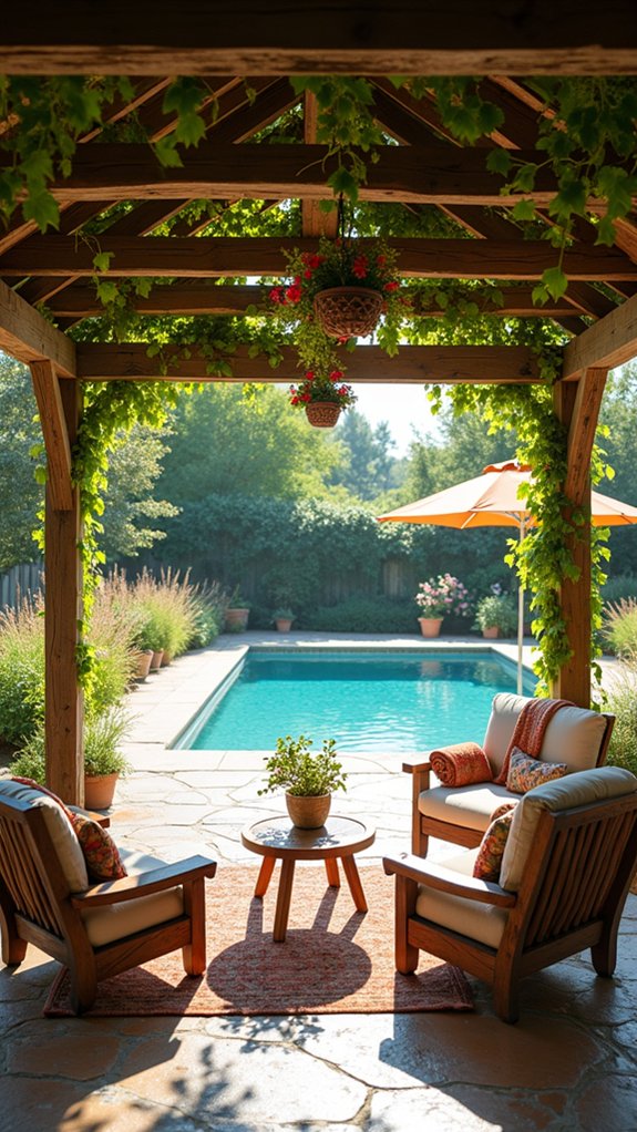 24 Beautiful Pool Gazebo Ideas That Add Shade and Structure comfortable stylish poolside retreat