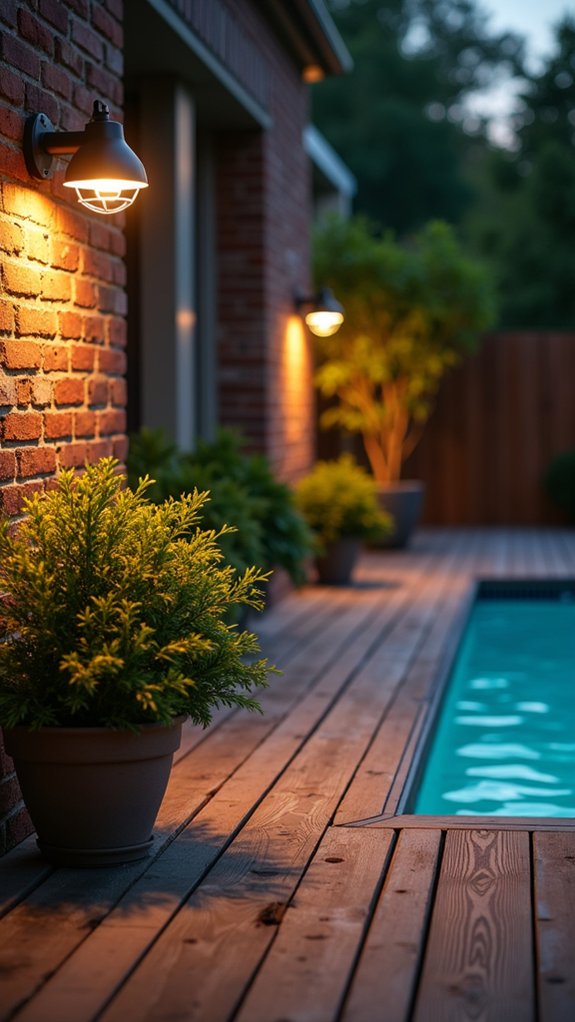 23 Warm Pool Wall Lighting Ideas That Wash Surfaces With Gentle Light convenient smart lighting control