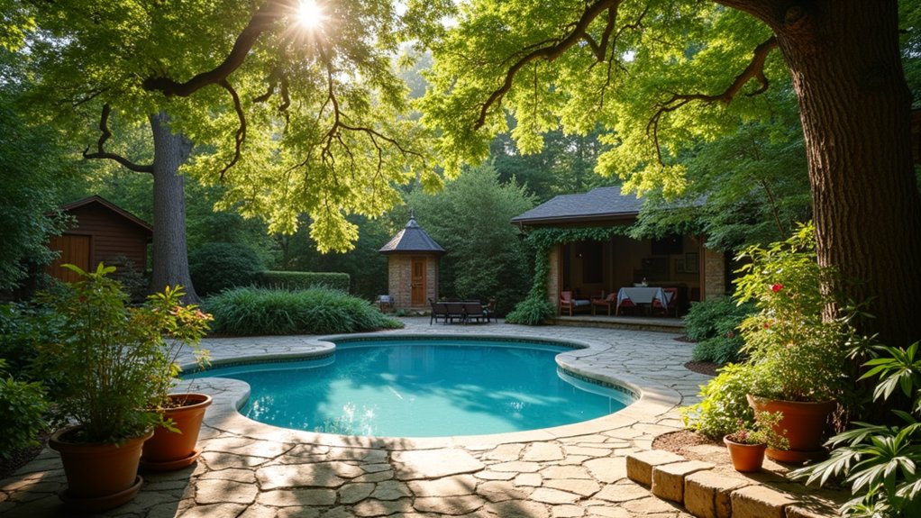 cooling greenery for pools