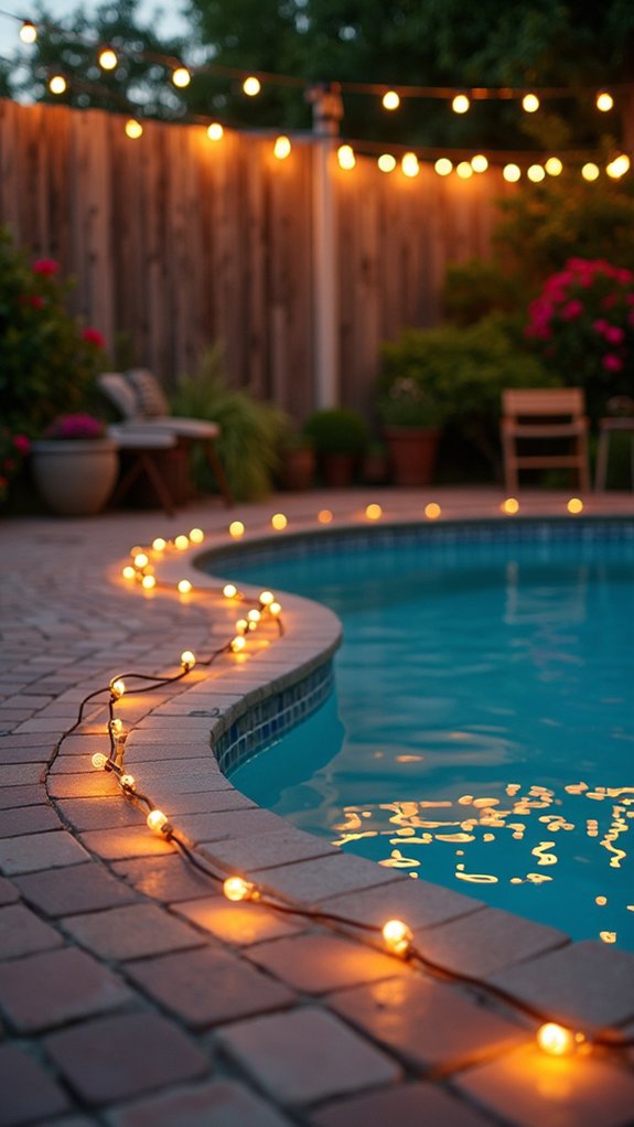 24 Fun Pool Party Lighting Ideas That Keep the Energy High cozy ambiance with rope lighting