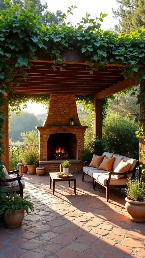 20 Cozy Pool Pergola With Fireplace Ideas For Warm Nights cozy evening gatherings outdoors