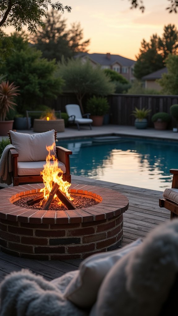 21 Dreamy Pool Mood Lighting Ideas For Soft Evening Vibes cozy evenings by fire