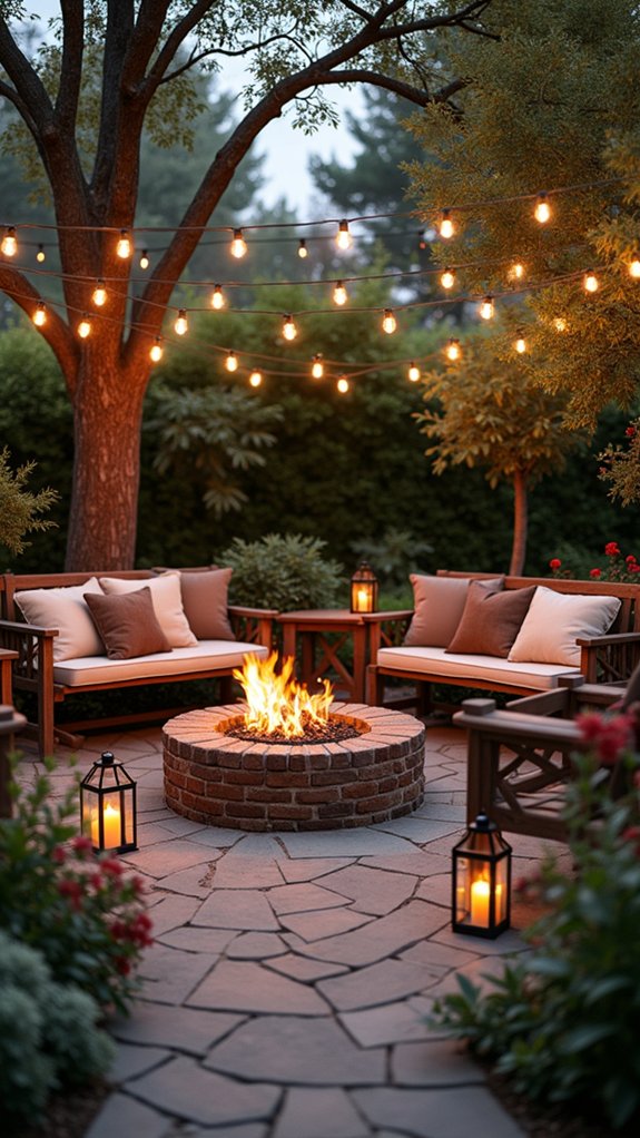 22 Event Ready Pool Lighting Ideas That Set the Perfect Scene cozy fire pit ambiance