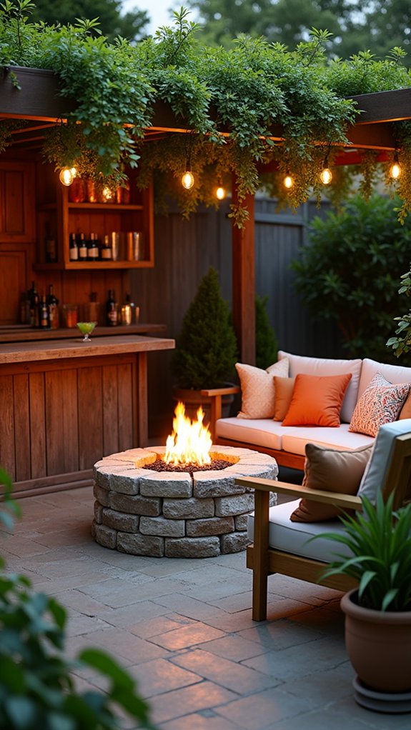 21 Fun Pool House With Bar Ideas That Elevate Summer Parties cozy fire pit gatherings