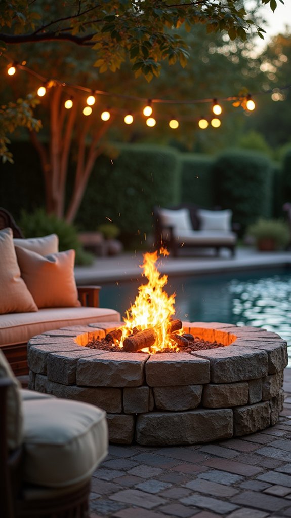 19 Outdoor Lighting Around Pool Ideas That Look Beautiful After Sunset cozy gatherings around fire