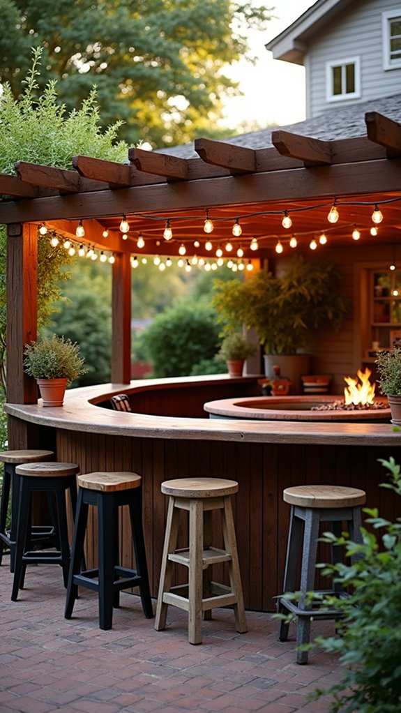 23 Fun Pool Pergola With Bar Ideas For Social Evenings cozy pergola with drinks