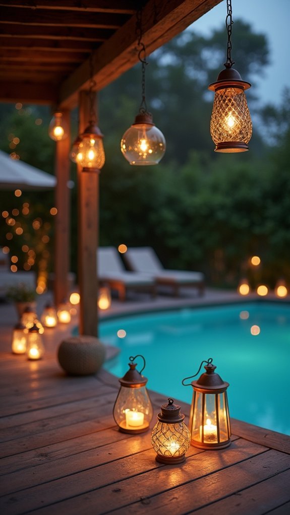 22 Bright Underwater Pool Lighting Ideas That Make Swims More Fun cozy poolside ambiance transformed