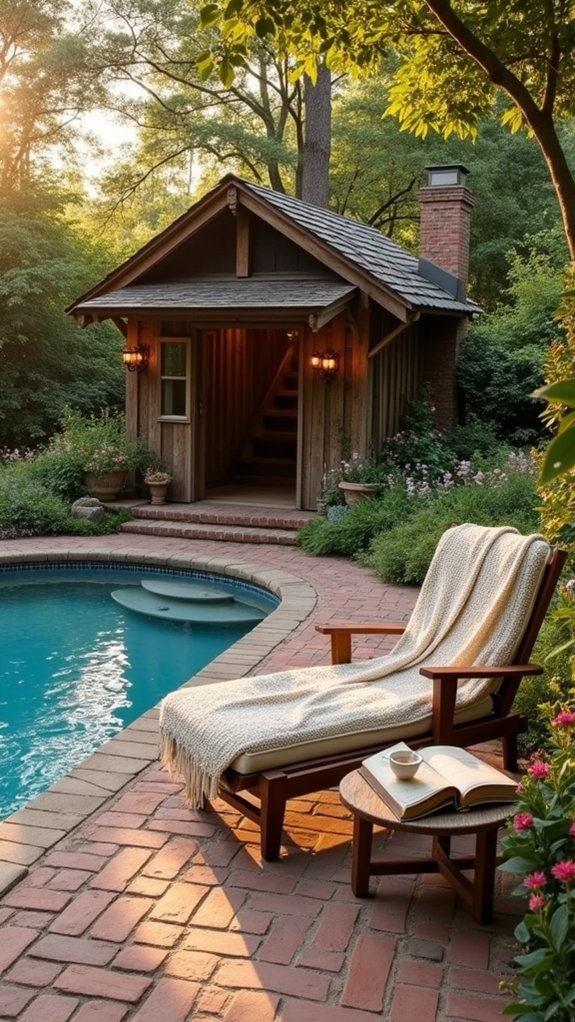 21 Inspiring Pool House Ideas That Transform Your Backyard cozy rustic charm retreat