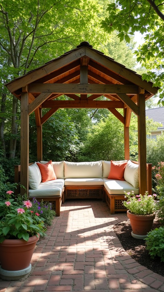 20 Practical Pool Shade Canopy Ideas For Hot Summer Days cozy shaded poolside retreat
