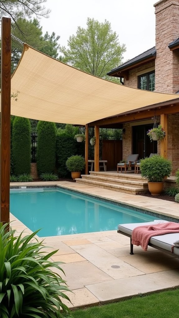 20 Flexible Movable Pool Shade Ideas For Changing Sunlight customizable easy to install shade screens