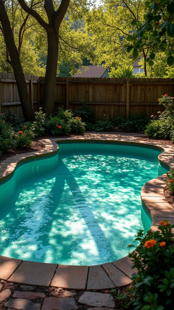 24 Lush Pool Garden Lighting Ideas That Bring Plants to Life customizable gobo projector patterns