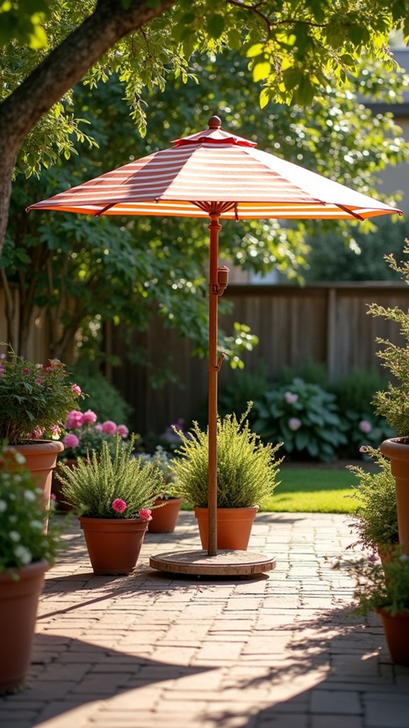 18 Simple DIY Pool Shade Ideas You Can Build Quickly diy outdoor umbrella stand