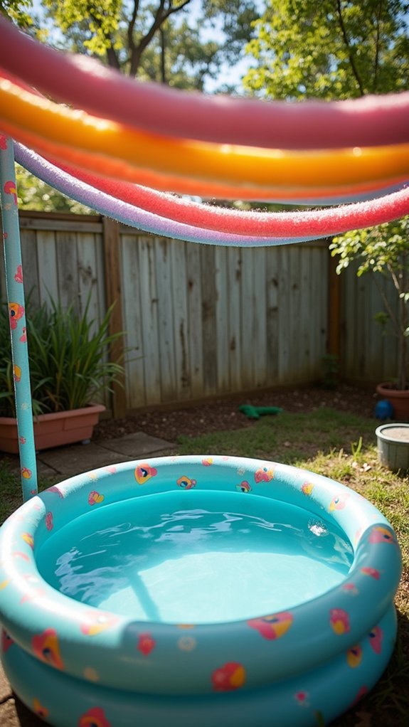 22 Quick Temporary Pool Shade Ideas For Instant Protection diy pool noodle shade