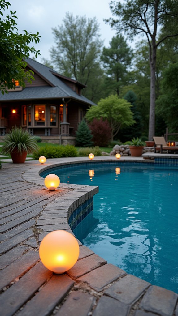 19 Stylish Above Ground Pool Lighting Ideas That Look Professionally Done durable stylish poolside lighting