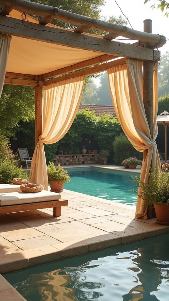 24 Beautiful Pool Shade Pavilion Ideas That Create a Retreat durable versatile canvas pavilion