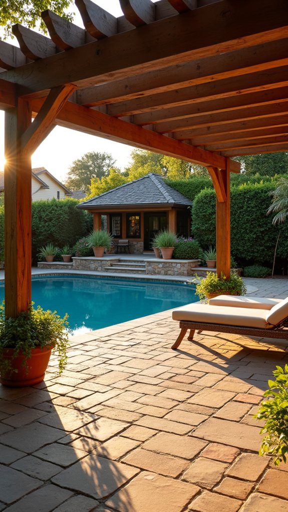 18 Charming Backyard Pool Pergola Ideas That Complete the Space dynamic outdoor living spaces