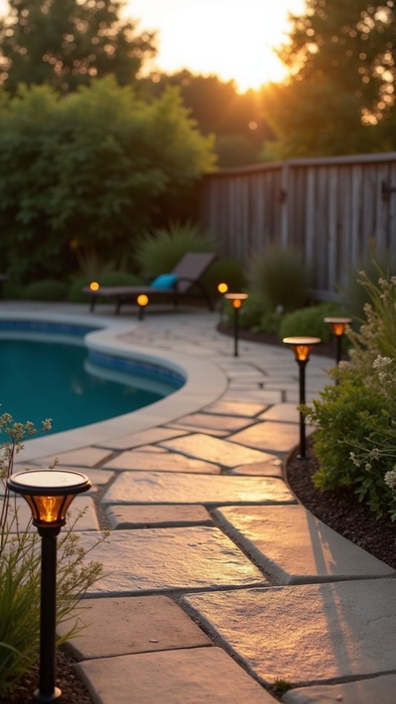 19 Outdoor Lighting Around Pool Ideas That Look Beautiful After Sunset eco friendly outdoor lighting solution