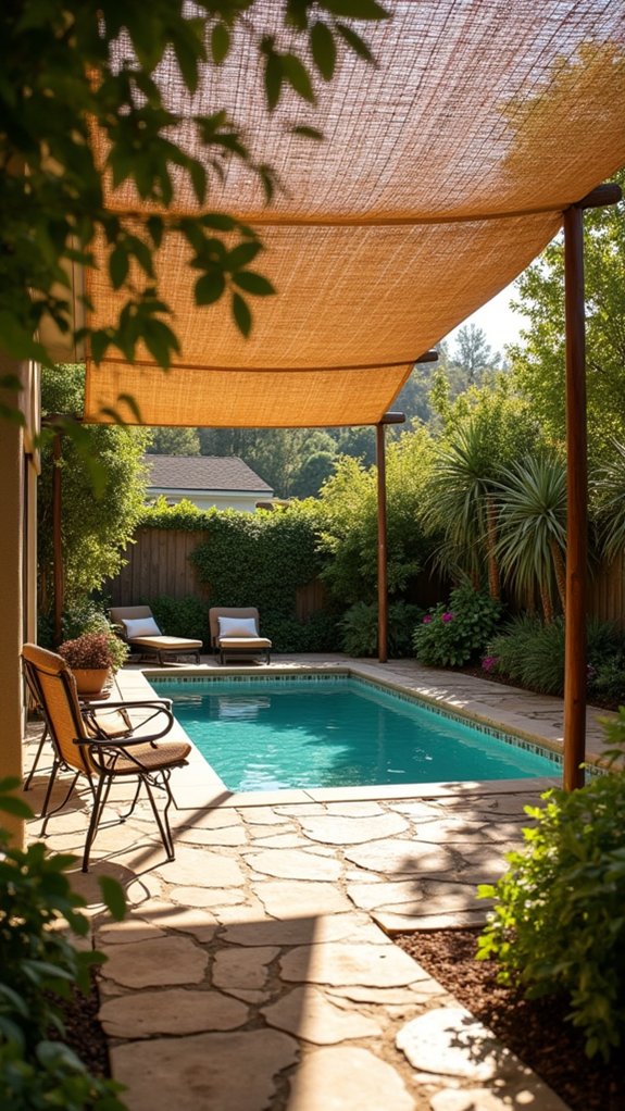 18 Simple DIY Pool Shade Ideas You Can Build Quickly eco friendly outdoor shade solution