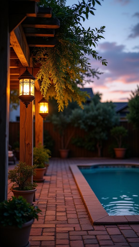 21 Brilliant Pool Lighting Ideas That Change Your Nighttime Atmosphere eco friendly solar lanterns glow