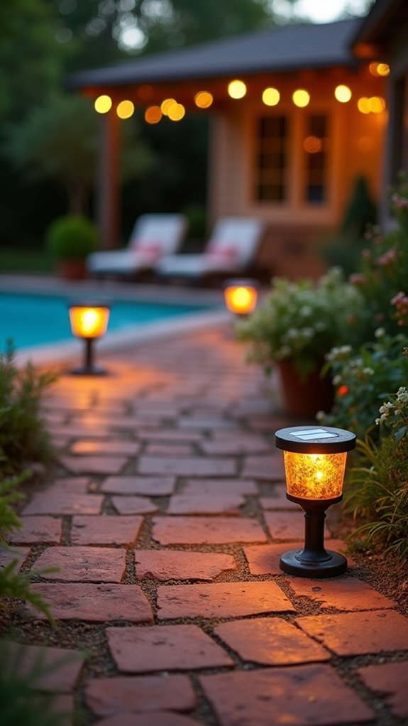 18 Clever Pool Deck Lighting Ideas That Improve Safety and Ambiance eco friendly walkway lighting solution