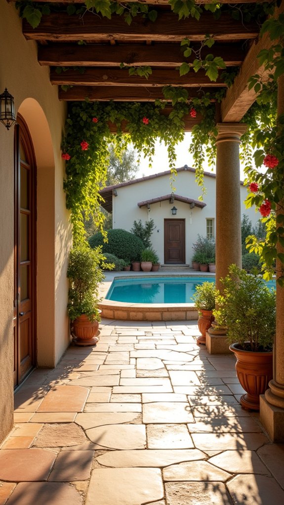 25 Mediterranean Pool Pergola Ideas With Timeless Elegance elegant archway outdoor charm