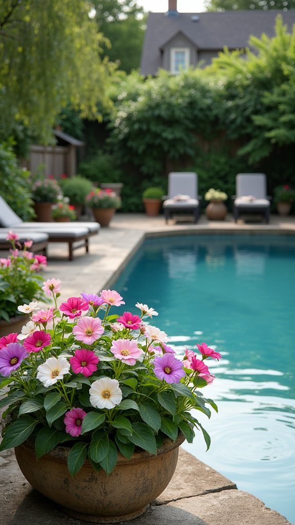 21 Pretty Shade Plants Around Pool Ideas That Add Color and Cover elegant blooms for shade