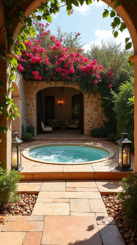 22 Refreshing Pool House With Jacuzzi Ideas For Pure Comfort elegant earthy mediterranean retreat