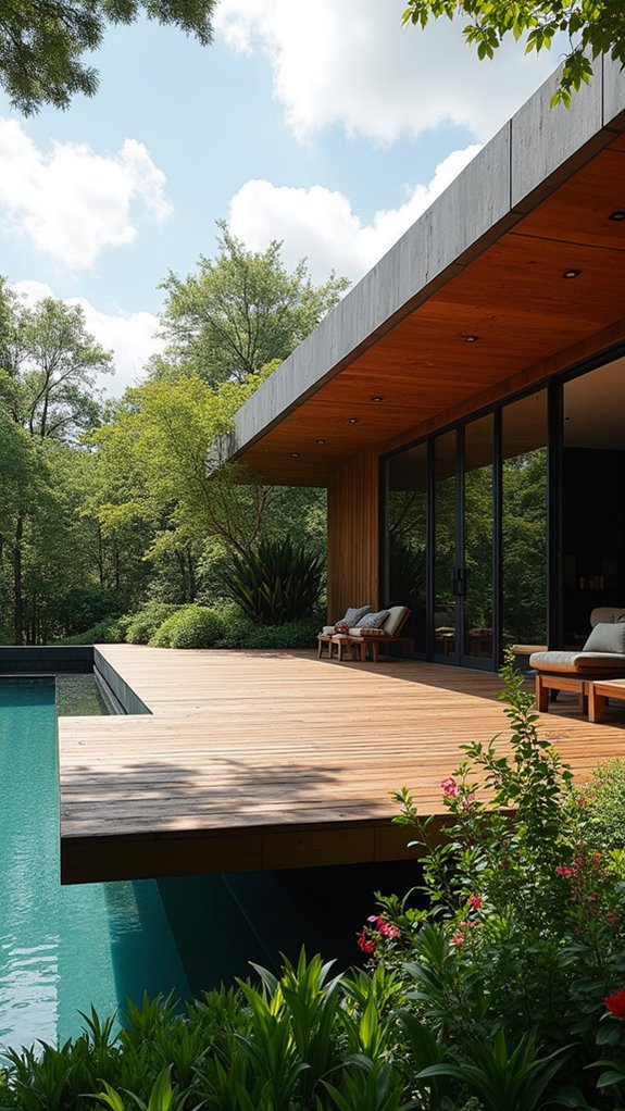 20 Modern Pool House Ideas With Sleek Architectural Details elegant outdoor design feature