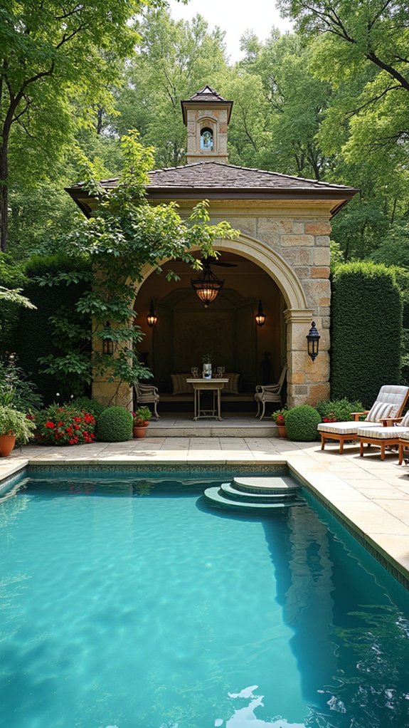 23 Elegant Pool House With Gazebo Ideas For Outdoor Gatherings elegant outdoor gathering space