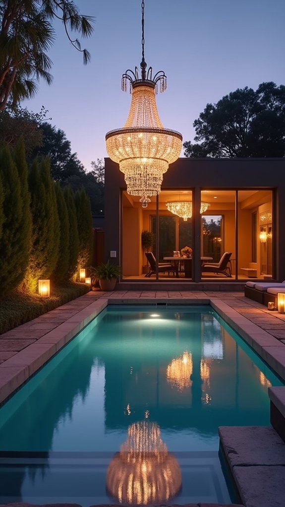 19 Modern Pool Lighting Ideas That Bring Sleek Nighttime Style elegant outdoor lighting solutions