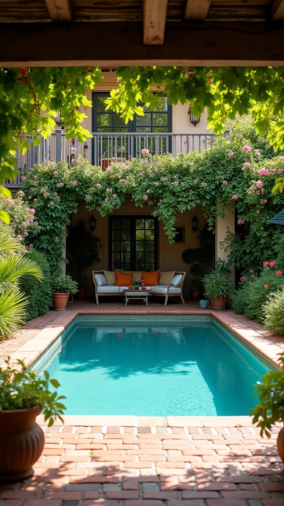 18 Natural Pool Shade Ideas That Rely on Beautiful Landscaping elegant poolside shade solution