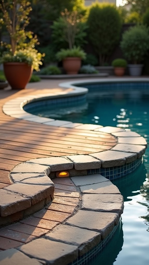 19 Practical Pool Fence Lighting Ideas That Boost Security and Style elegant safety with ambiance