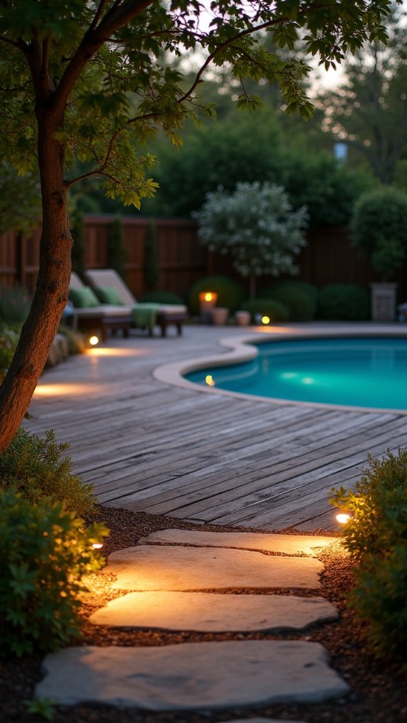 21 Brilliant Pool Lighting Ideas That Change Your Nighttime Atmosphere elegant safety with ambiance