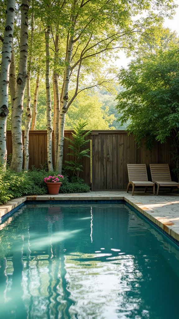 25 Shade Trees For Pool Area Ideas That Bring Cooling Greenery elegant shade by pool