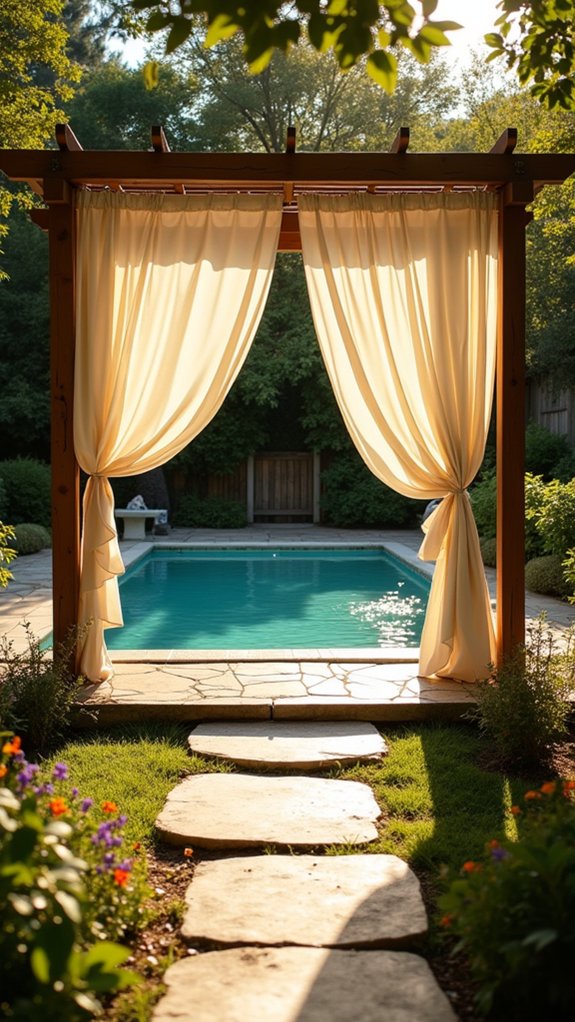 22 Quick Temporary Pool Shade Ideas For Instant Protection elegant shaded outdoor retreat