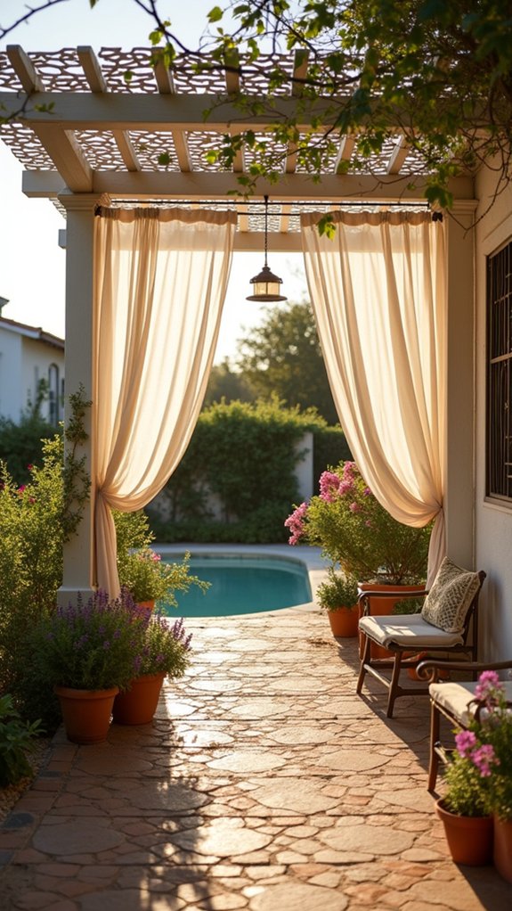 25 Mediterranean Pool Pergola Ideas With Timeless Elegance elegant sunlit garden retreat